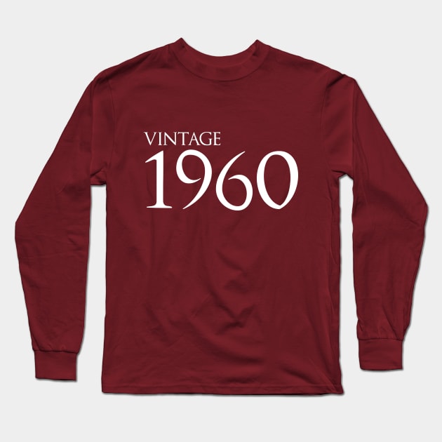 Vintage 1960 Long Sleeve T-Shirt by GlossyArtTees